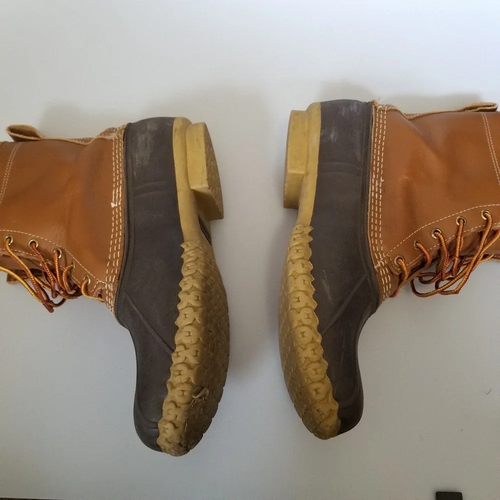 L.L. Bean Boots Mens Size 10 Medium Brown Gore-Tex Thinsulate Duck Rain Winter